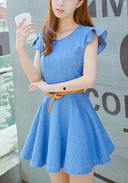 网红爆款牛仔连衣裙夏装